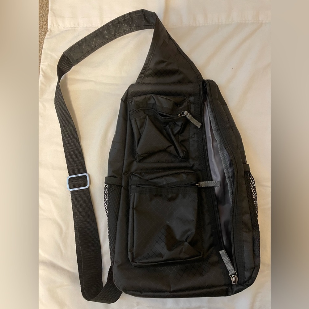 Thirty-One sling backpack.